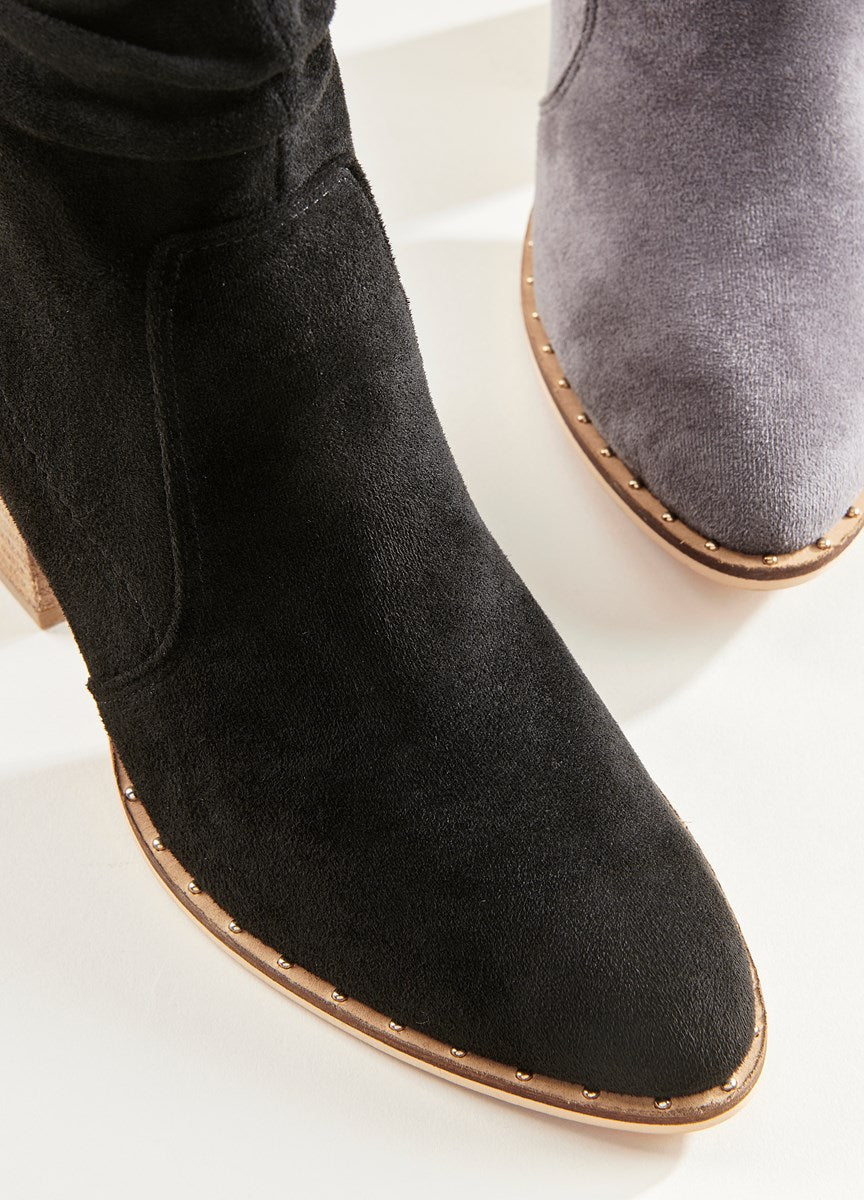 Sueded Slouch Booties