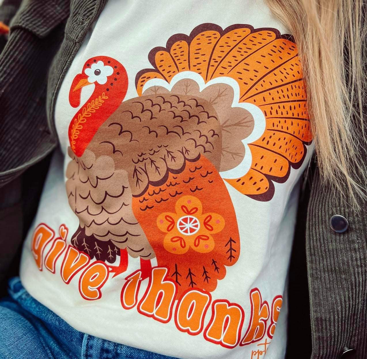 Turkey Day Give Thanks Tee