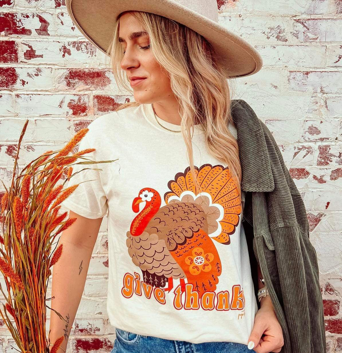 Turkey Day Give Thanks Tee